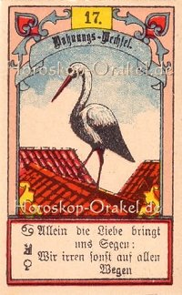 Der Storch im Zwillinge Monatshoroskop an diesem Tag