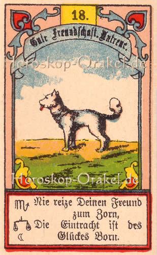 Gustav Kühn Wahrsagekarten der Hund
