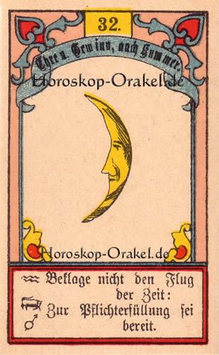 Gustav Kühn Wahrsagekarten der Mond