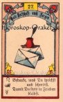 Der Brief, Horoskop mit Lenormand